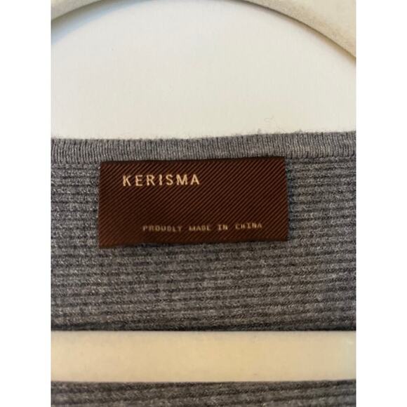 Kerisma Ryu V-neck Grey Favorite Sweater Sz S/M - Picture 4 of 6